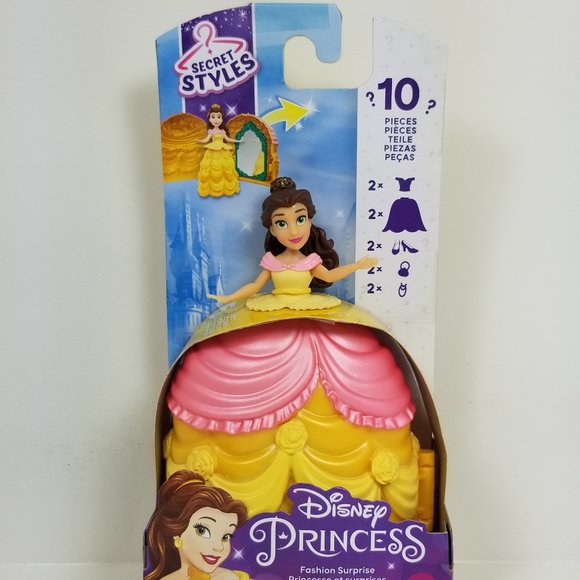 Fashion Surprise Princess 10 pcs ages 4+ Belle great as a cake toper - Picture 2 of 13